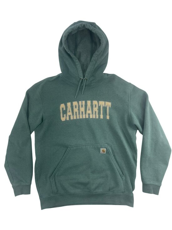Carhartt Other - Carhartt Embroidered Hooded Sweatshirt Pocket Cotton Blend Loose Fit Men's Sz L